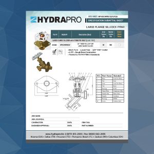 Large Flange Sillcock spec sheet