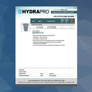 topp_basins_Polyethylene_spec_sheet