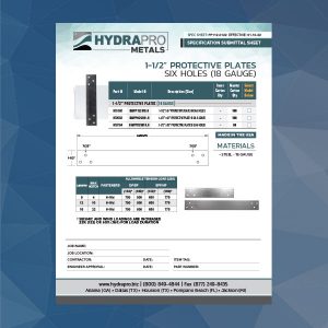 1-1-2 Protective Plates Specification Sheets